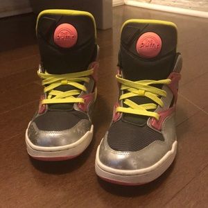 METALLIC NEON REEBOK PUMPS
